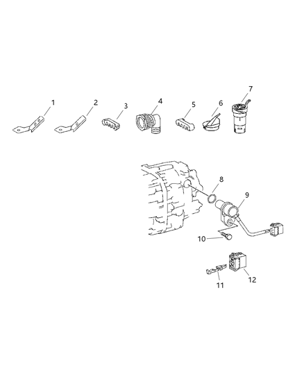 2004 Dodge Sprinter 2500 Sensors - Drivetrain Diagram