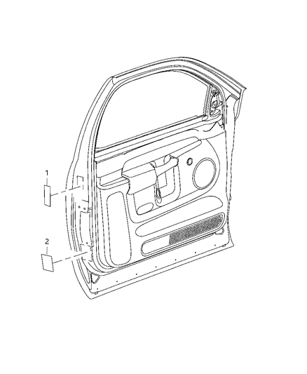 2011 Ram 3500 Front Door Diagram