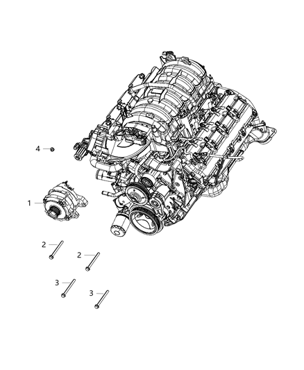 2020 Ram 3500 Generator/Alternator & Related Parts Diagram 1