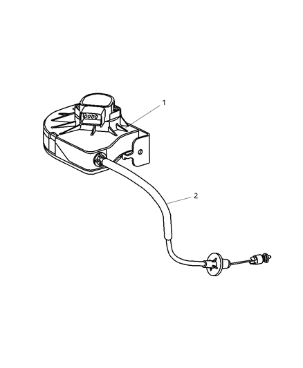 2003 Jeep Liberty Cable-Accelerator Diagram for 52851243AC