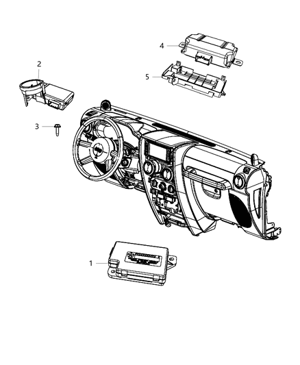 2014 Jeep Wrangler Module-Compass Diagram for 4671918AH