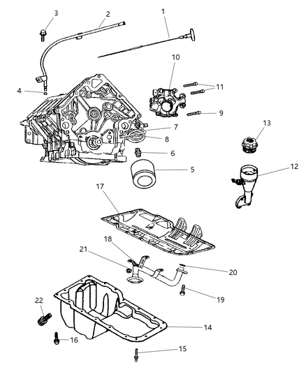 2006 Dodge Ram 3500 Engine Oiling Diagram 1