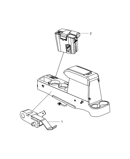 2009 Dodge Caliber Switches Console Diagram