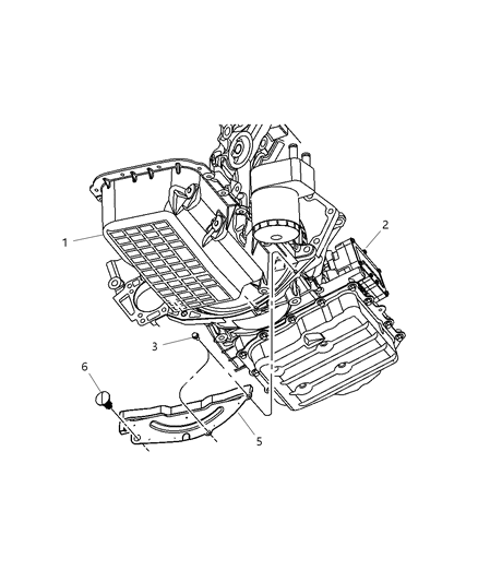 2004 Chrysler Pacifica Lower Cover - Case Diagram