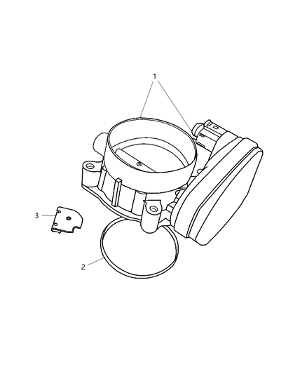 2008 Dodge Charger Throttle Body & Related Diagram 2