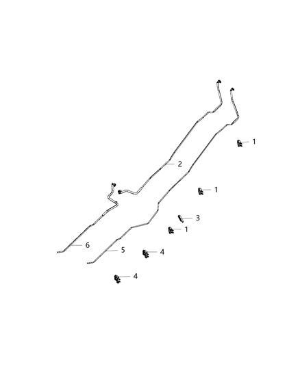 2017 Ram 3500 Fuel Lines, Rear Diagram 2