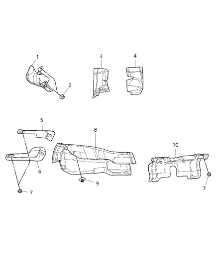 2006 Dodge Charger SILENCER-Tunnel Diagram for 4780894AD