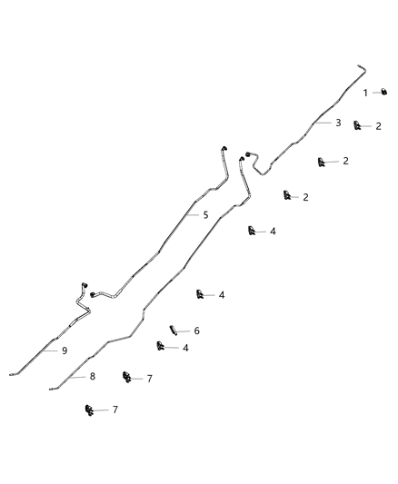 2015 Ram 3500 Fuel Lines, Rear Diagram 2