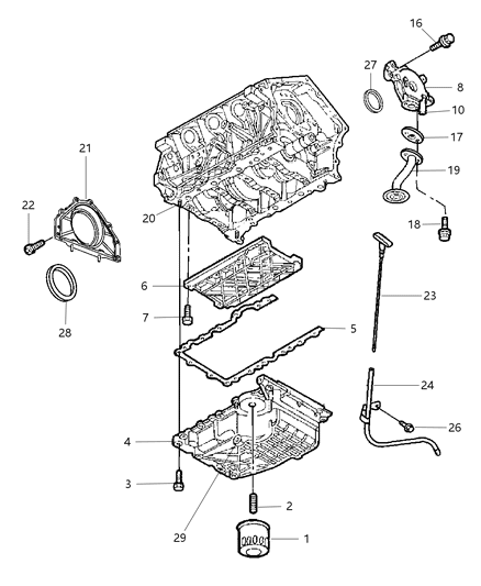 2006 Chrysler Sebring Indicator-Engine Oil Level Diagram for 4792385AB