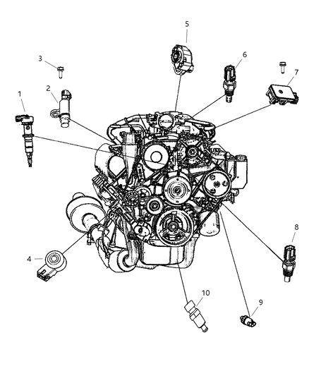 2009 Dodge Ram 2500 Sensors Diagram