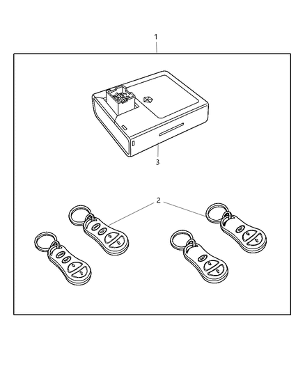 2006 Dodge Stratus Factory Keyless Entry Diagram