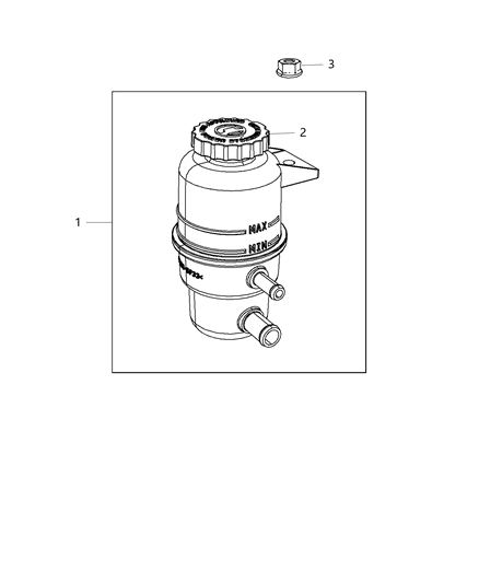 2018 Dodge Grand Caravan Power Steering Reservoir Diagram