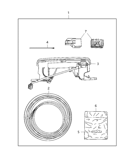 2013 Dodge Charger Lamp-Center High Mounted Stop Diagram for 57010605AG