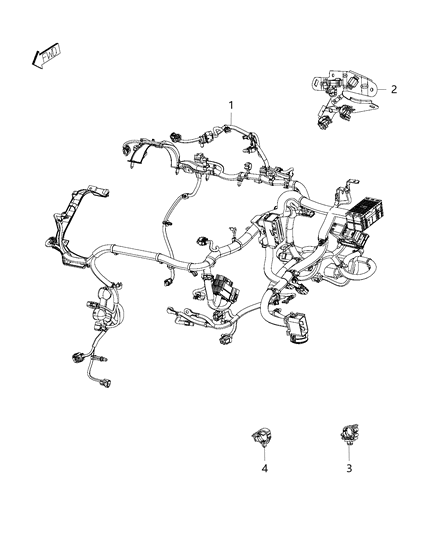 2020 Ram ProMaster City Wiring-Engine Diagram for 68333677AC