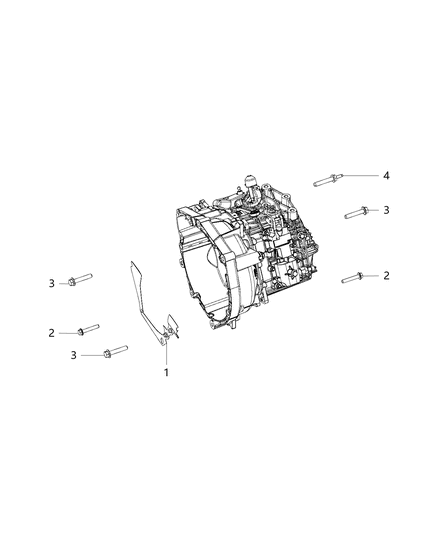 2016 Jeep Cherokee Mounting Bolts Diagram