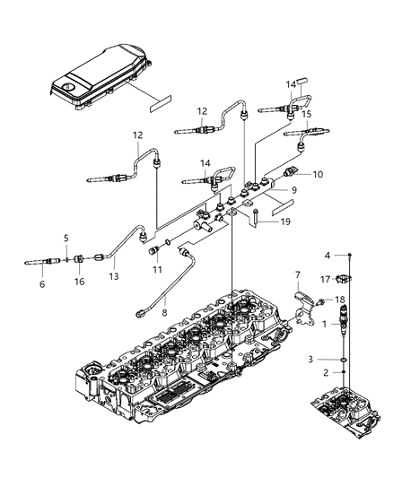 2008 Dodge Ram 2500 Bolt Diagram for 68011580AA