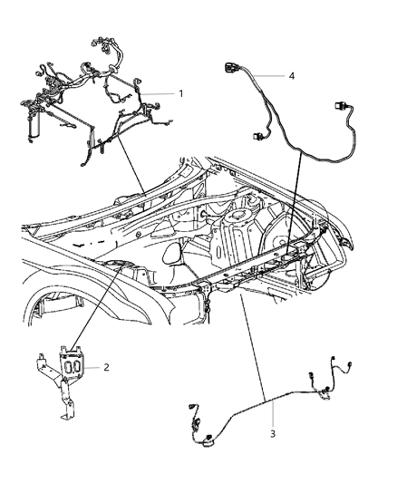 2014 Dodge Challenger Wiring-HEADLAMP To Dash Diagram for 68202708AB