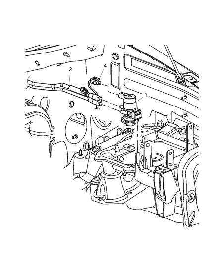 2003 Jeep Liberty Tube-Vacuum Diagram for 53013363AC