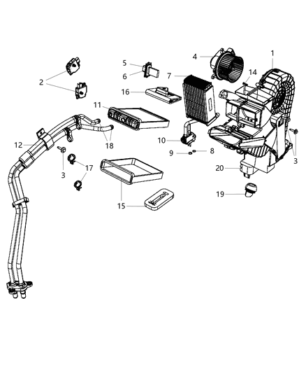 2008 Chrysler Town & Country Door-Temp Diagram for 5183151AA