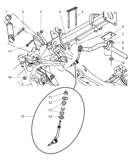 2004 Dodge Durango ABSORBER-Suspension Diagram for 52113186AB