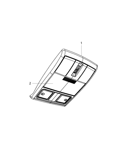 2016 Dodge Journey Overhead Console Diagram