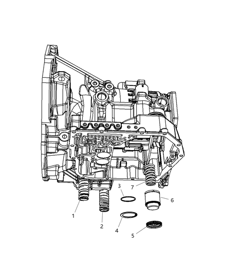 2007 Chrysler Sebring Accumulator & Springs Diagram