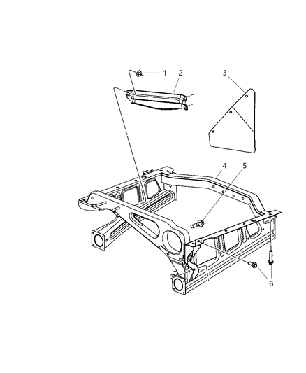 2009 Jeep Commander Cradle, Rear Suspension Diagram