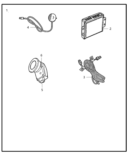 2013 Ram 1500 Sensor Kit - Park/Distance Diagram