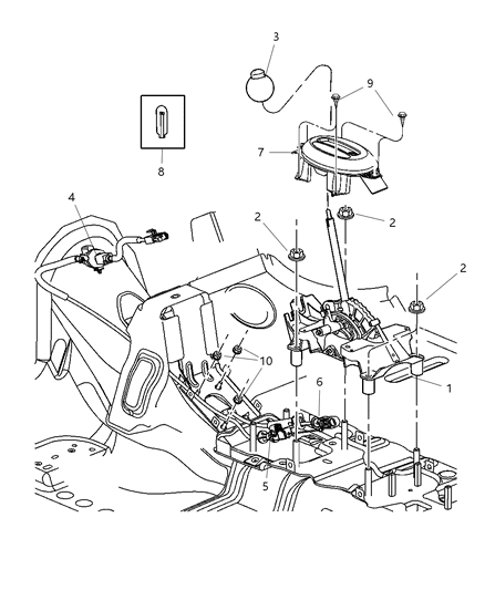 2006 Chrysler PT Cruiser Cable-Ignition INTERLOCK Diagram for 4668592AK