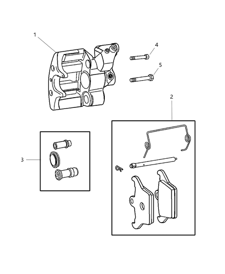 2004 Dodge Viper Caliper, Parking Brake Diagram