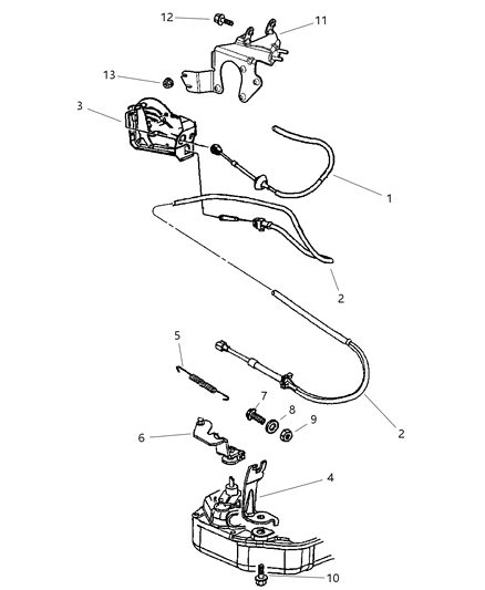 1999 Jeep Grand Cherokee Cable Diagram for 52104232AA