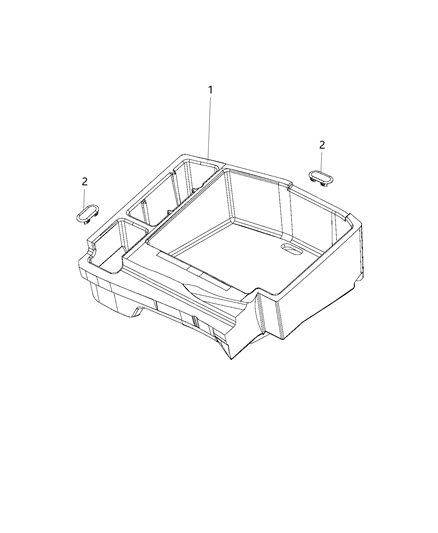 2018 Chrysler 300 Support - Load Floor Diagram