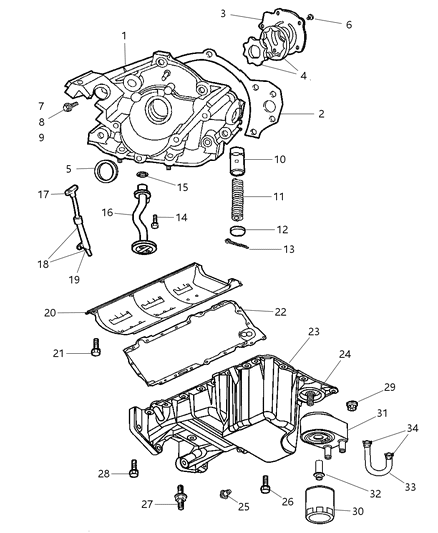 2006 Dodge Magnum Bolt-HEXAGON FLANGE Head Diagram for 6503948