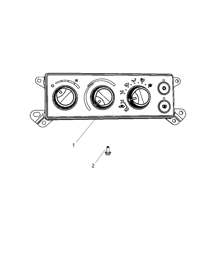 2009 Dodge Ram 2500 Switches Heating & A/C Diagram