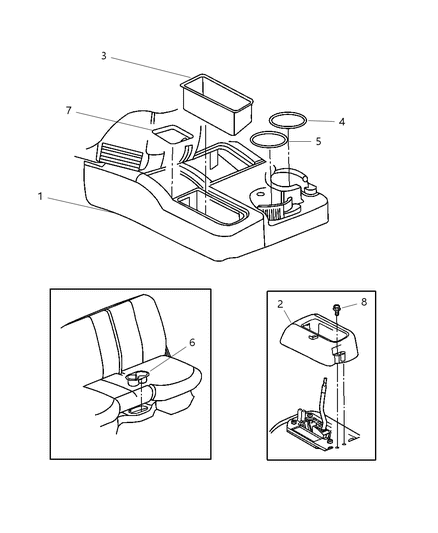 2004 Dodge Ram 3500 Floor Console Diagram