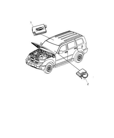 2008 Dodge Nitro Modules Instrument Panel Diagram