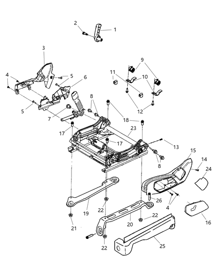 2009 Jeep Commander Bolt Diagram for 5183694AA