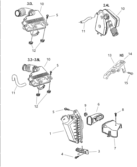 1997 Chrysler Town & Country RESONATOR Diagram for 4612510