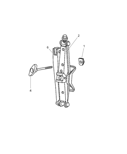 1997 Chrysler Town & Country Jack Stowage Diagram