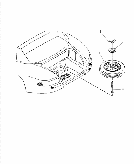 1999 Dodge Viper Spare Wheel Diagram