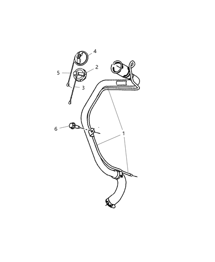 2007 Jeep Compass Fuel Filler Tube Diagram