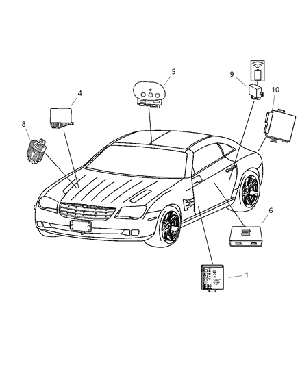 2007 Chrysler Crossfire Modules Diagram