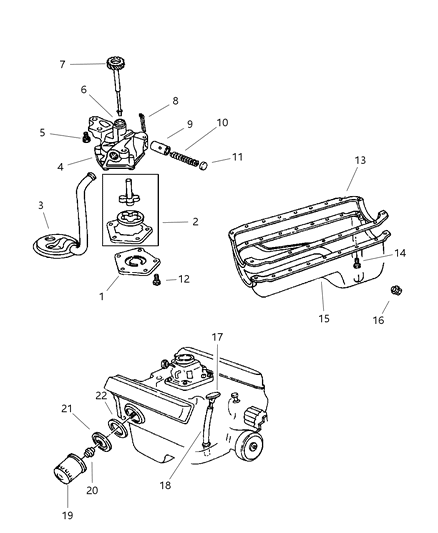 2001 Dodge Ram Van Engine Oiling Diagram 3