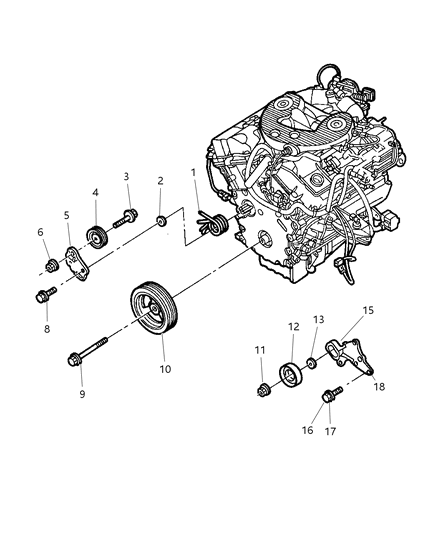 1998 Dodge Intrepid Bushing Diagram for 4792451AA