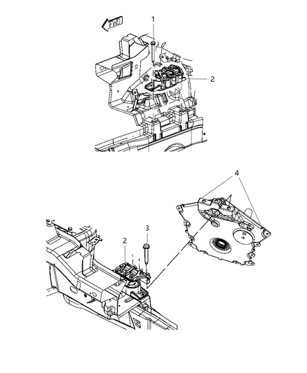 2009 Dodge Journey Insulator Diagram for 5171071AC