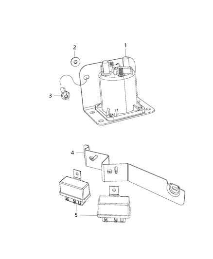 2016 Ram 2500 Relays - Air Intake Heater & CNG Diagram