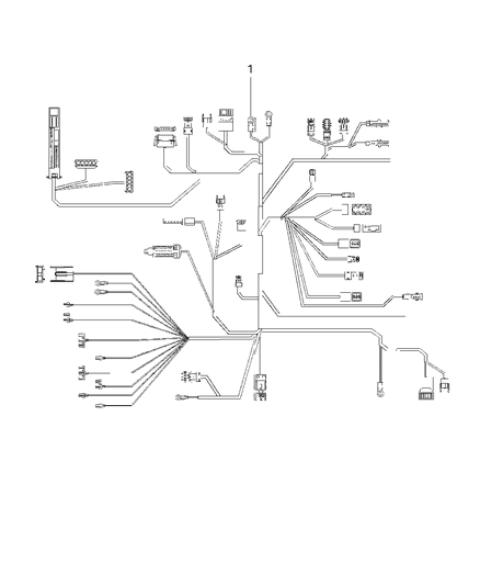 2008 Chrysler Crossfire Bracket-Wiring Diagram for 5098217AA