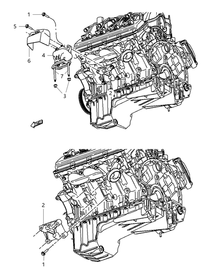 2009 Dodge Charger Engine Mounting Left Side Diagram 7
