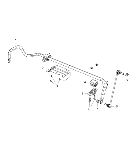 2020 Chrysler Pacifica Bar-Front Diagram for 68218102AC