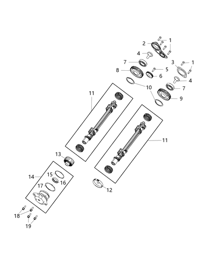 2018 Jeep Wrangler Balance Shafts Diagram 3